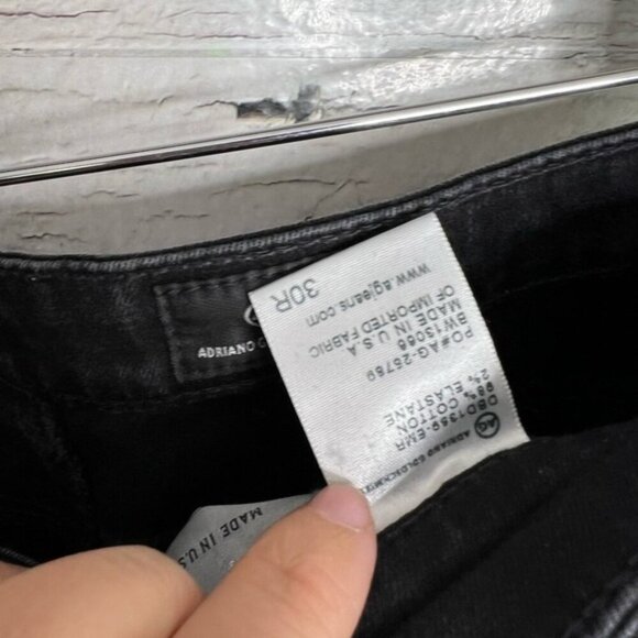 AG Adriano Goldschmied Super Skinny Black Ankle Legging Jeans  Jegging 30 - Picture 6 of 9